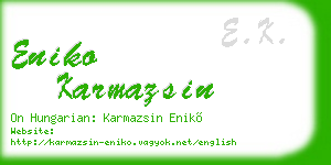 eniko karmazsin business card